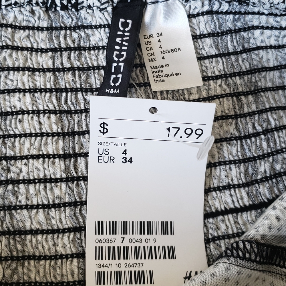 NWT H&M Divided B/W dress - Picture 4 of 4